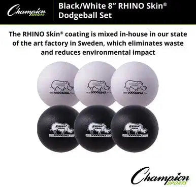 Champion Sports Rxd8 8’’ Rhino Skin Dodgeball - Set