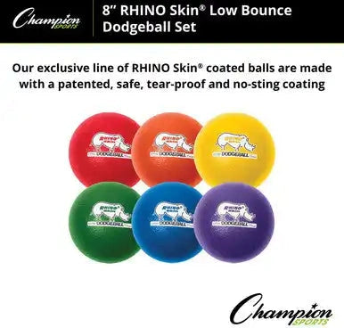 Champion Sports Rxd8 8’’ Rhino Skin Dodgeball - Set