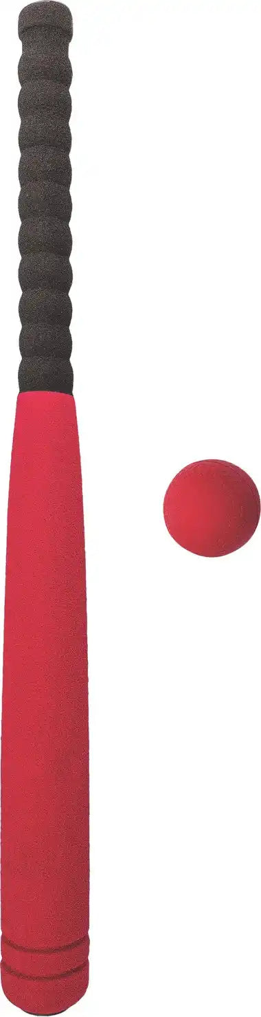 Champion Sports Sb2 Foam Covered Bat and Ball - Ea - 24’’ L, Red