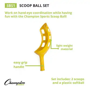 Champion Sports Sbs Scoop Ball - Set - of Six
