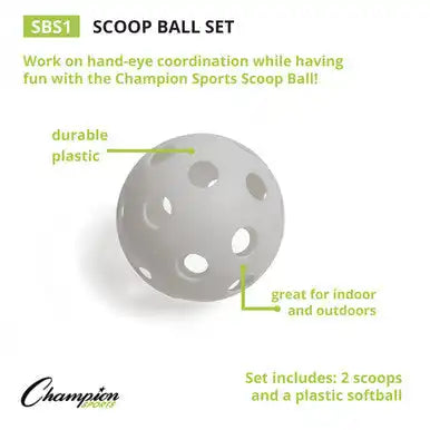 Champion Sports Sbs Scoop Ball - Set - of Six