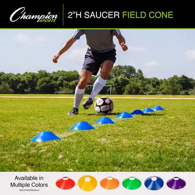 Champion Sports Scx Saucer Field Cone - Set - of 48 in Six Assorted Colors