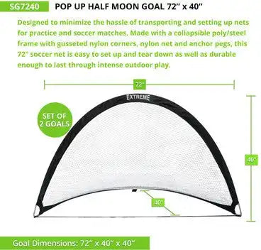 Champion Sports Sg Extreme Soccer Portable Pop-up Goals - Pr