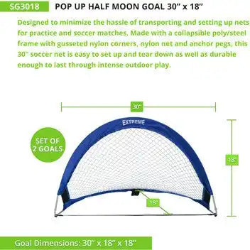 Champion Sports Sg Extreme Soccer Portable Pop-up Goals - Pr