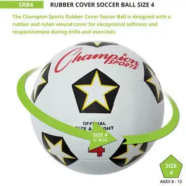 Champion Sports Srb Rubber Cover Soccer Ball - Ea