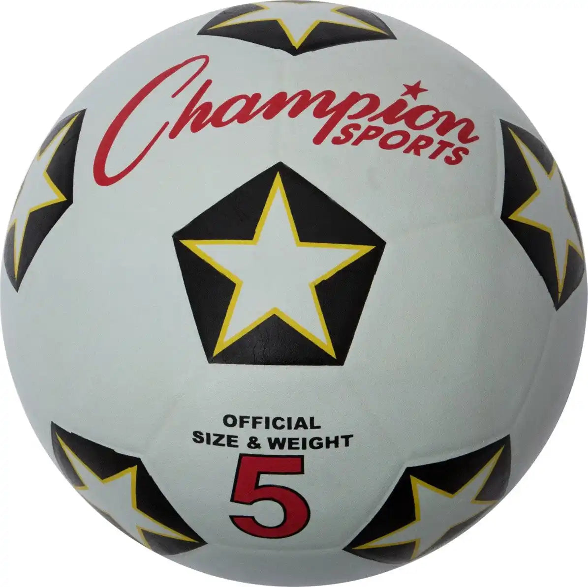 Champion Sports Srb Rubber Cover Soccer Ball - Ea - Size 5