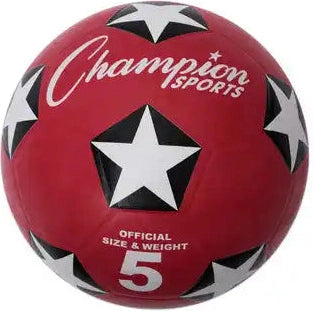 Champion Sports Srb Rubber Cover Soccer Ball - Set