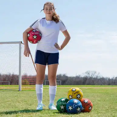 Champion Sports Srb Rubber Cover Soccer Ball - Set