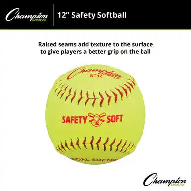 Champion Sports St Safety Softballs - Doz