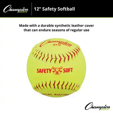 Champion Sports St Safety Softballs - Doz