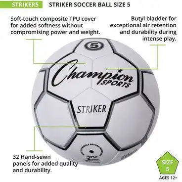 Champion Sports Striker Striker Soccer Ball - Ea