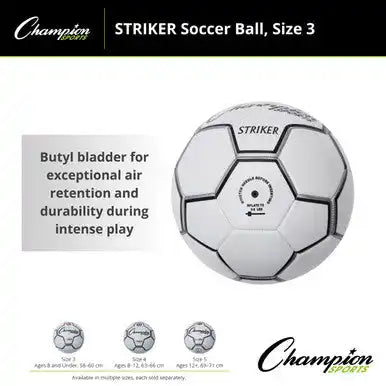 Champion Sports Striker Striker Soccer Ball - Ea