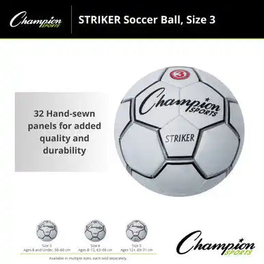 Champion Sports Striker Striker Soccer Ball - Ea