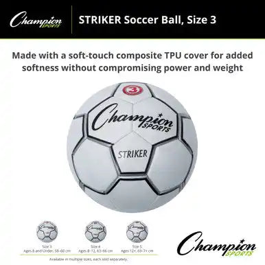 Champion Sports Striker Striker Soccer Ball - Ea