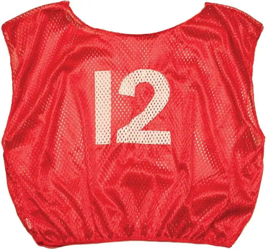Champion Sports Svmwn Numbered Scrimmage Vest Adult - Doz - Red