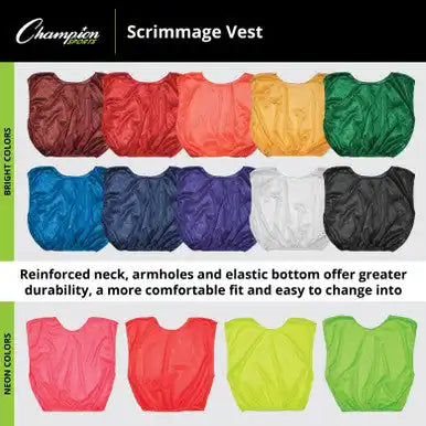 Champion Sports Svy Scrimmage Vest Youth - Doz