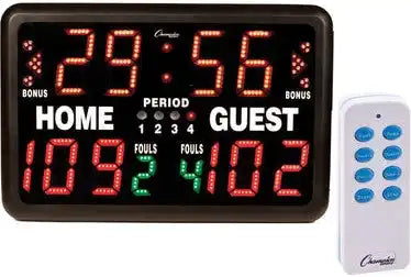 Champion Sports T90 Tabletop Indoor Electronic Scoreboard - Ea