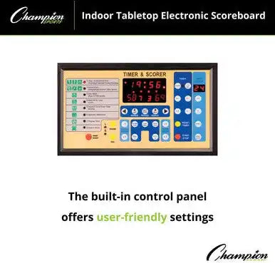 Champion Sports T90 Tabletop Indoor Electronic Scoreboard - Ea