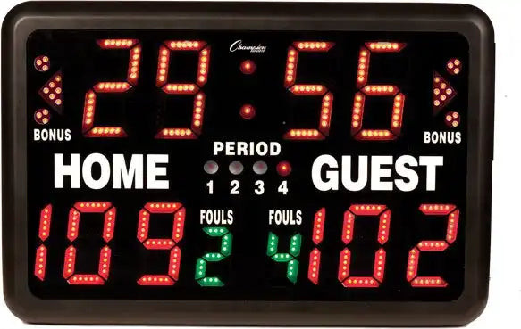 Champion Sports T90 Tabletop Indoor Electronic Scoreboard - Ea - Without Remote Control