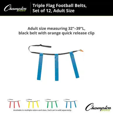 Champion Sports Tffa Triple Flag Football Adult - Doz