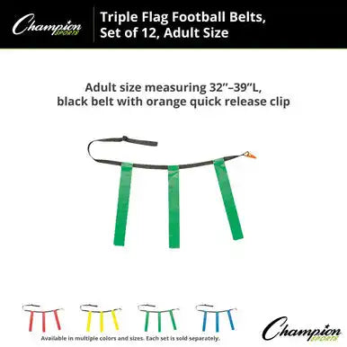 Champion Sports Tffa Triple Flag Football Adult - Doz