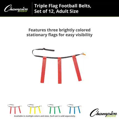 Champion Sports Tffa Triple Flag Football Adult - Doz