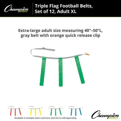 Champion Sports Tffax Triple Flag Football Adult Xl - Doz
