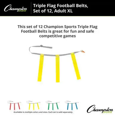 Champion Sports Tffax Triple Flag Football Adult Xl - Doz