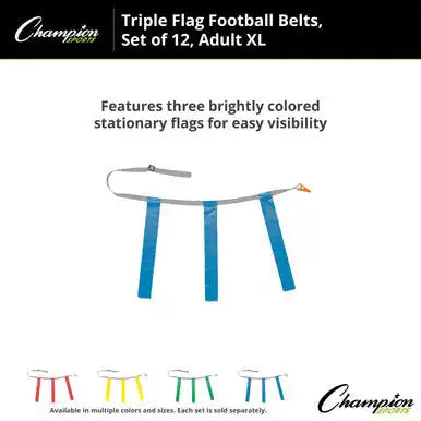 Champion Sports Tffax Triple Flag Football Adult Xl - Doz