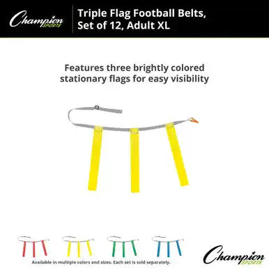 Champion Sports Tffax Triple Flag Football Adult Xl - Doz