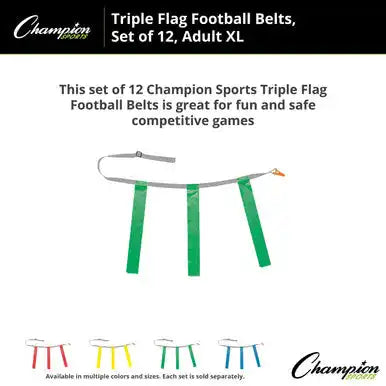 Champion Sports Tffax Triple Flag Football Adult Xl - Doz