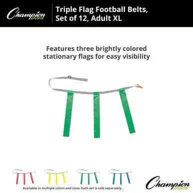 Champion Sports Tffax Triple Flag Football Adult Xl - Doz