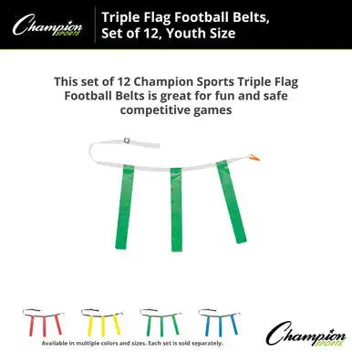 Champion Sports Tffy Triple Flag Football Youth - Doz