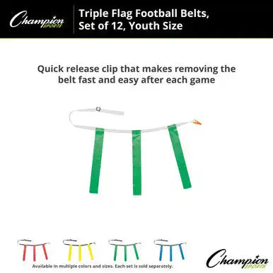 Champion Sports Tffy Triple Flag Football Youth - Doz