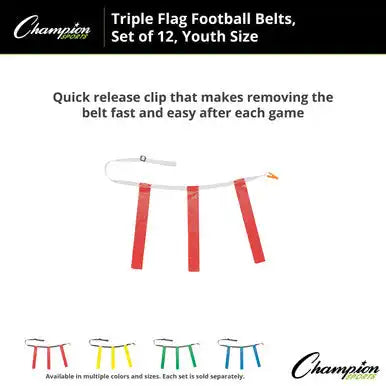 Champion Sports Tffy Triple Flag Football Youth - Doz