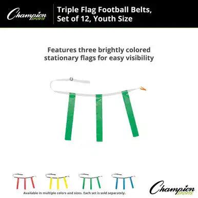Champion Sports Tffy Triple Flag Football Youth - Doz