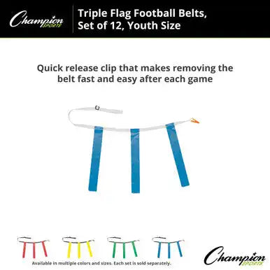 Champion Sports Tffy Triple Flag Football Youth - Doz