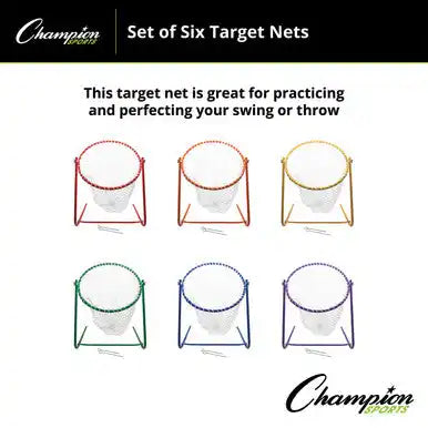 Champion Sports Tnm1 Target Net - Set - of Six