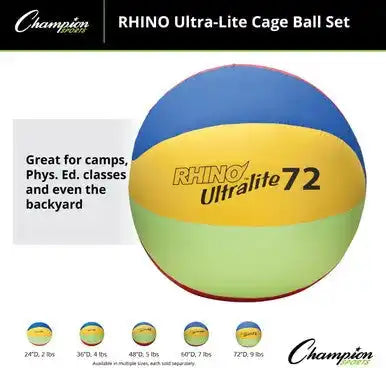 Champion Sports Ulset Rhino Ultra-lite Cage Ball - Set