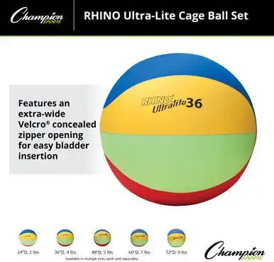Champion Sports Ulset Rhino Ultra-lite Cage Ball - Set