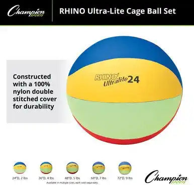 Champion Sports Ulset Rhino Ultra-lite Cage Ball - Set