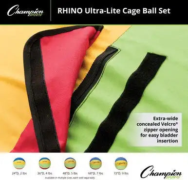 Champion Sports Ulset Rhino Ultra-lite Cage Ball - Set