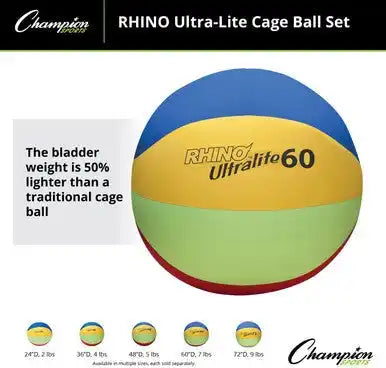 Champion Sports Ulset Rhino Ultra-lite Cage Ball - Set