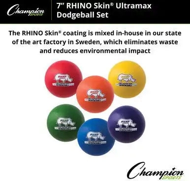 Champion Sports Urs Rhino Skin Ultra Max Dodgeball - Set