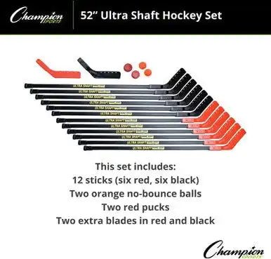 Champion Sports Usset Ultra Shaft Hockey - Set