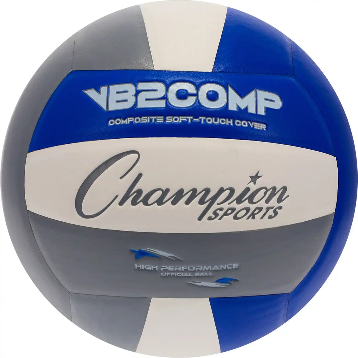 Champion Sports Vb2 Composite Volleyball - Ea - Gray / Blue / White