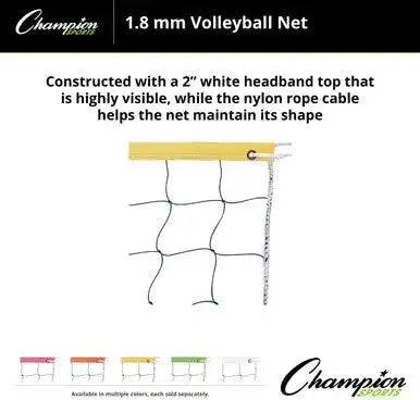 Champion Sports Vn2b Volleyball Net Color Headband - Ea