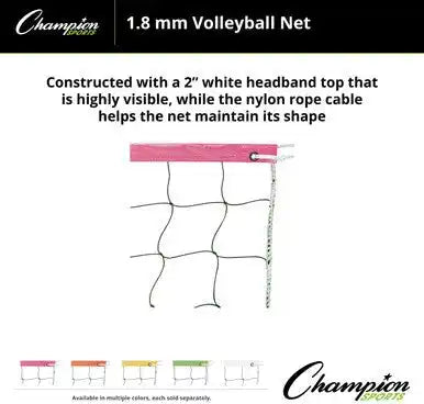 Champion Sports Vn2b Volleyball Net Color Headband - Ea