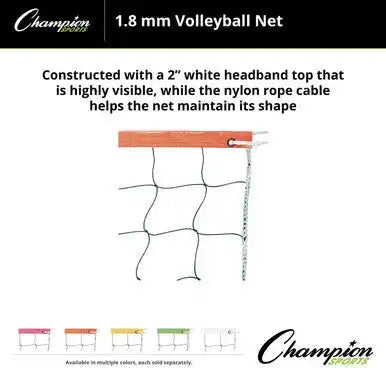 Champion Sports Vn2b Volleyball Net Color Headband - Ea