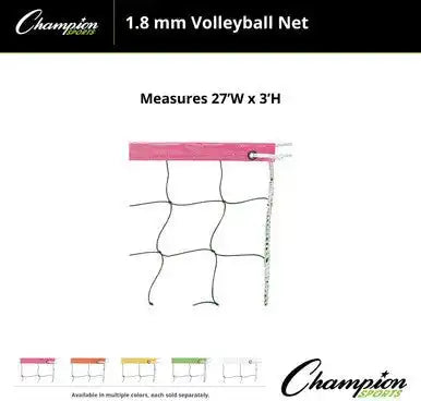 Champion Sports Vn2b Volleyball Net Color Headband - Ea